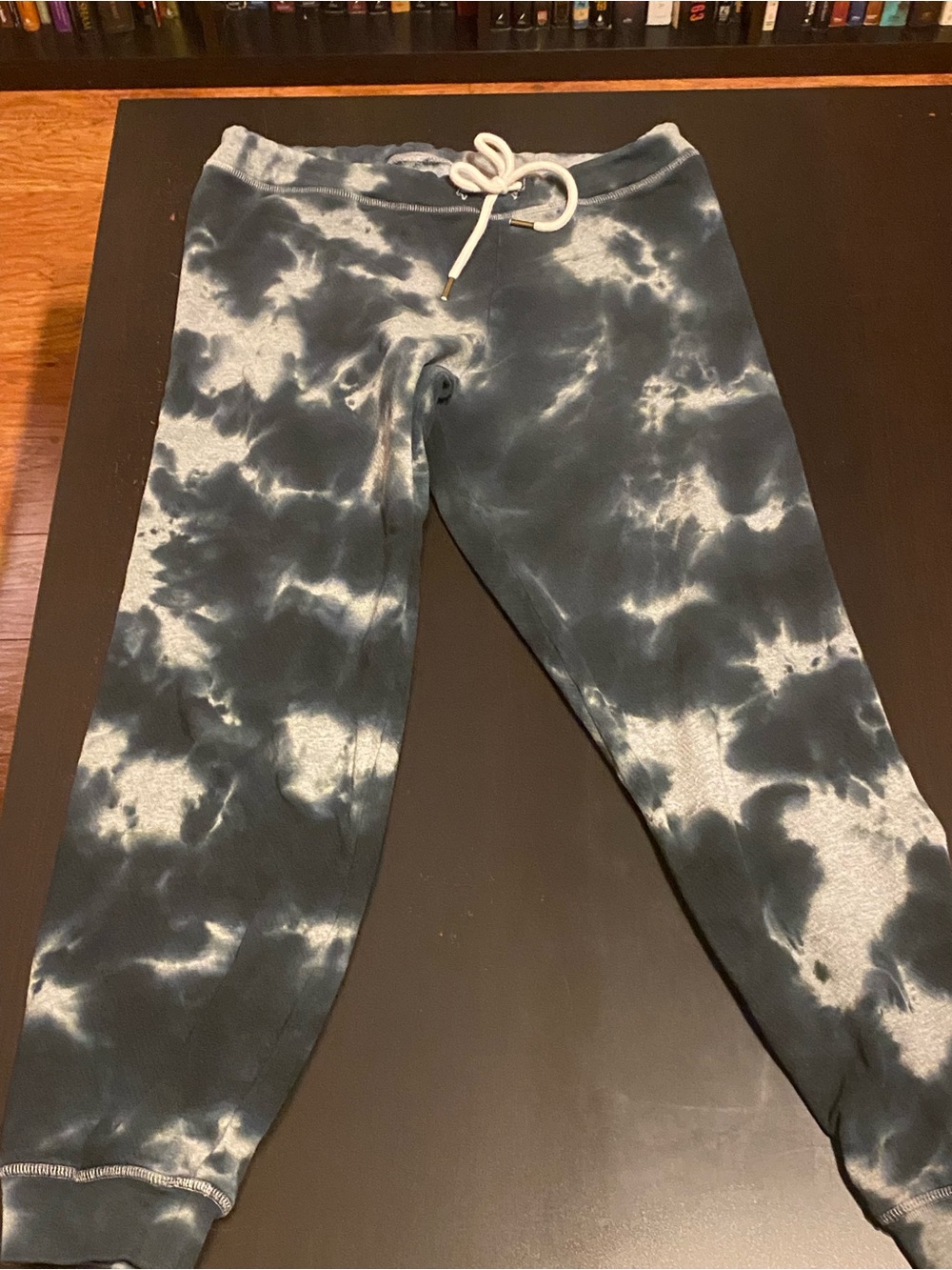 Blue 84 Black & White Tie-Dye Jogger Pants for Kids